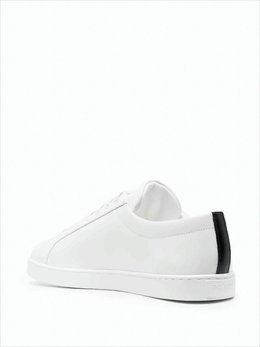 Prada Low-Top Sneakers With Contrasting Heel Tab