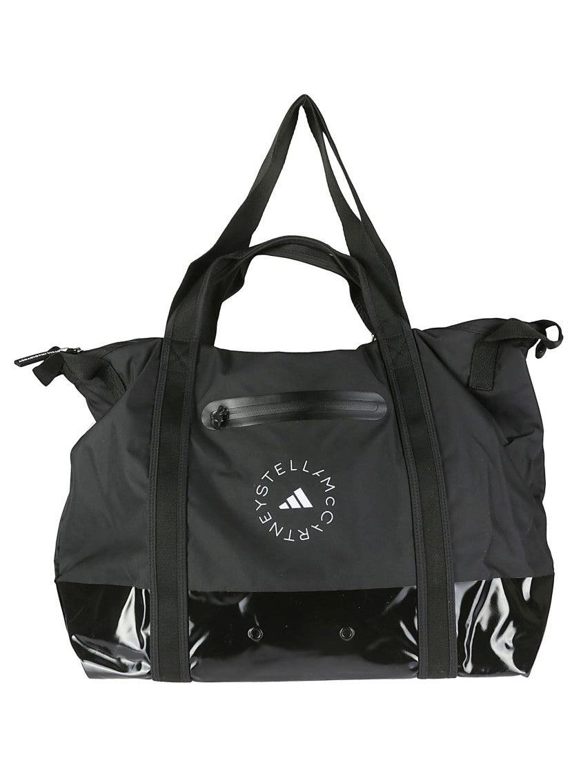Adidas By Stella Mccartney Tote Black Bag With Logo