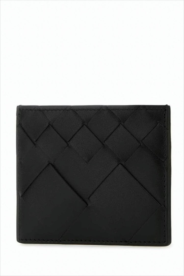 Bottega Veneta Woven Calf Leather Card Wallet