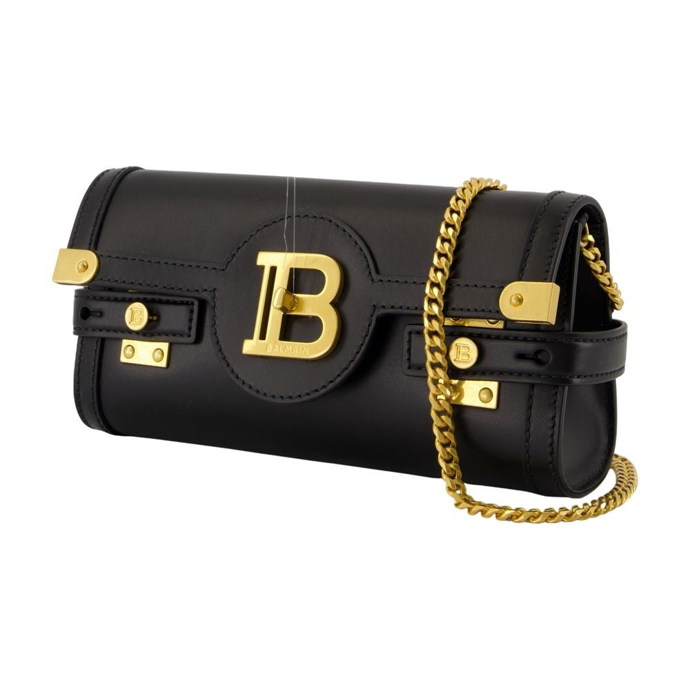 Balmain B-Buzz 23 Clutch - Leather - Black
