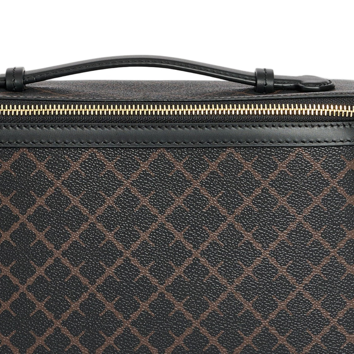 By Malene Birger Dark Brown/Beige Flower Vanity Case