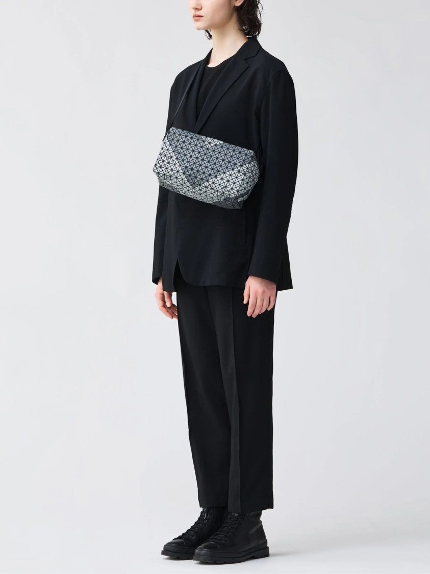 Bao Bao Issey Miyake Grey Geometric-Panel Matte Shoulder Bag