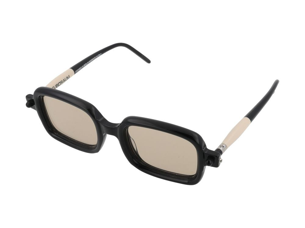 Kuboraum Brown Glossy Front Oversized Square Frame Sunglasses