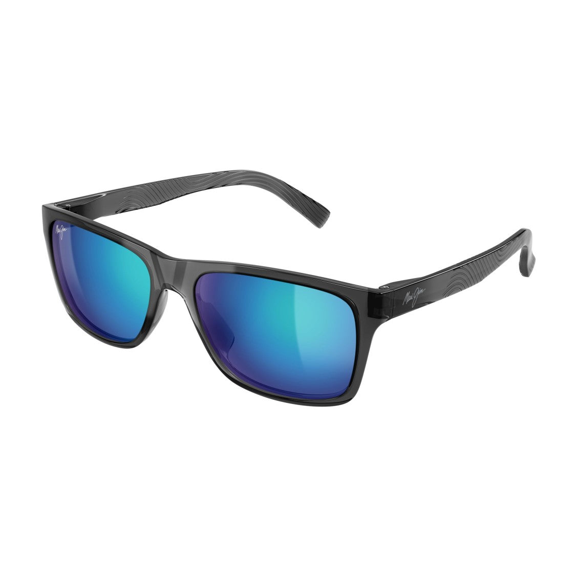 Maui Jim Kowelo Rectangular Frame Sunglasses With Mirrored Gradient Lenses