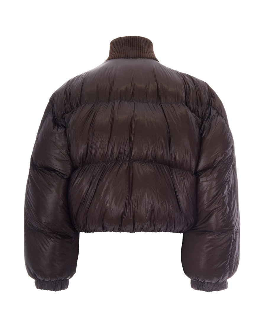 Diesel Plum Purple Warrior Nylon Down Jacket