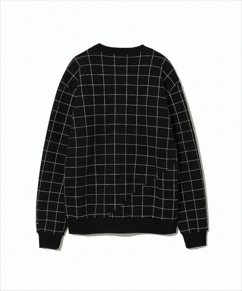 Undercover Long-Sleeve Cotton Top With Geometric Pattern