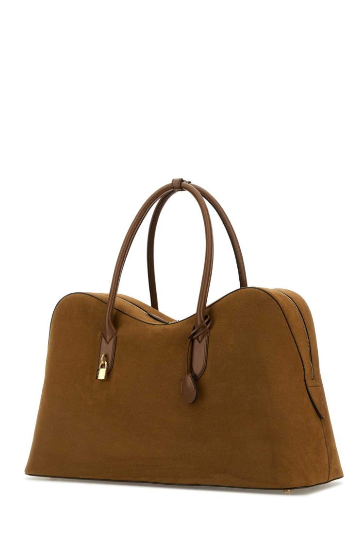 Stella Mccartney Caramel Suede Alter Mast Travel Bag
