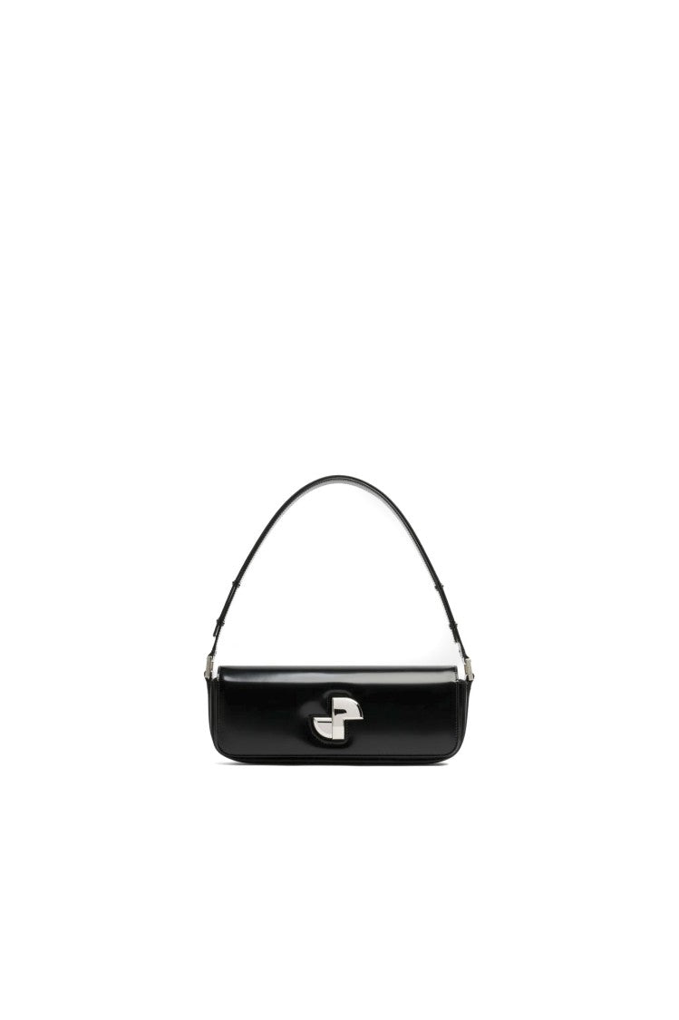 Patou Glossy Leather Day Bag