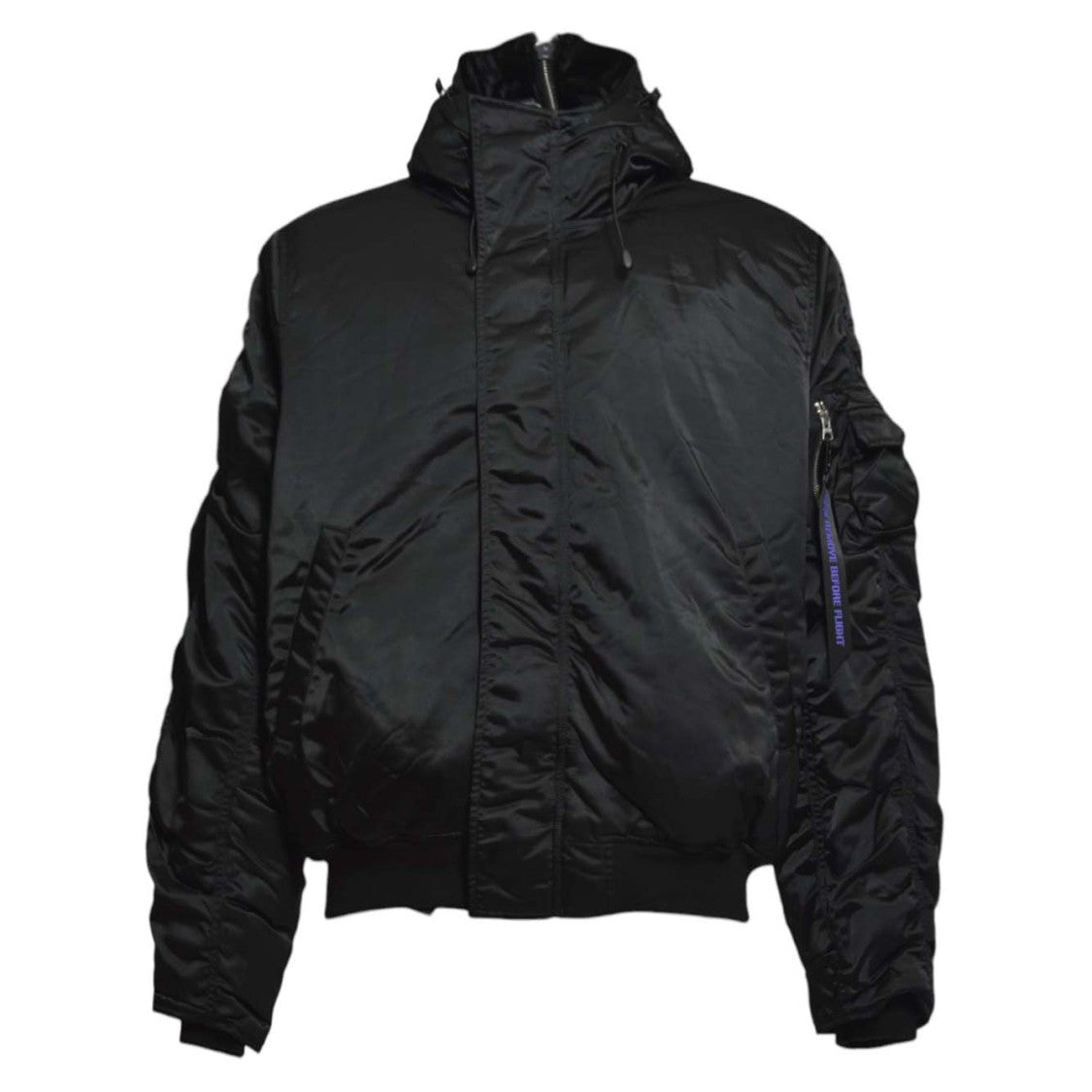 Alpha Industries Padded Bomber Jacket With Detachable Hood