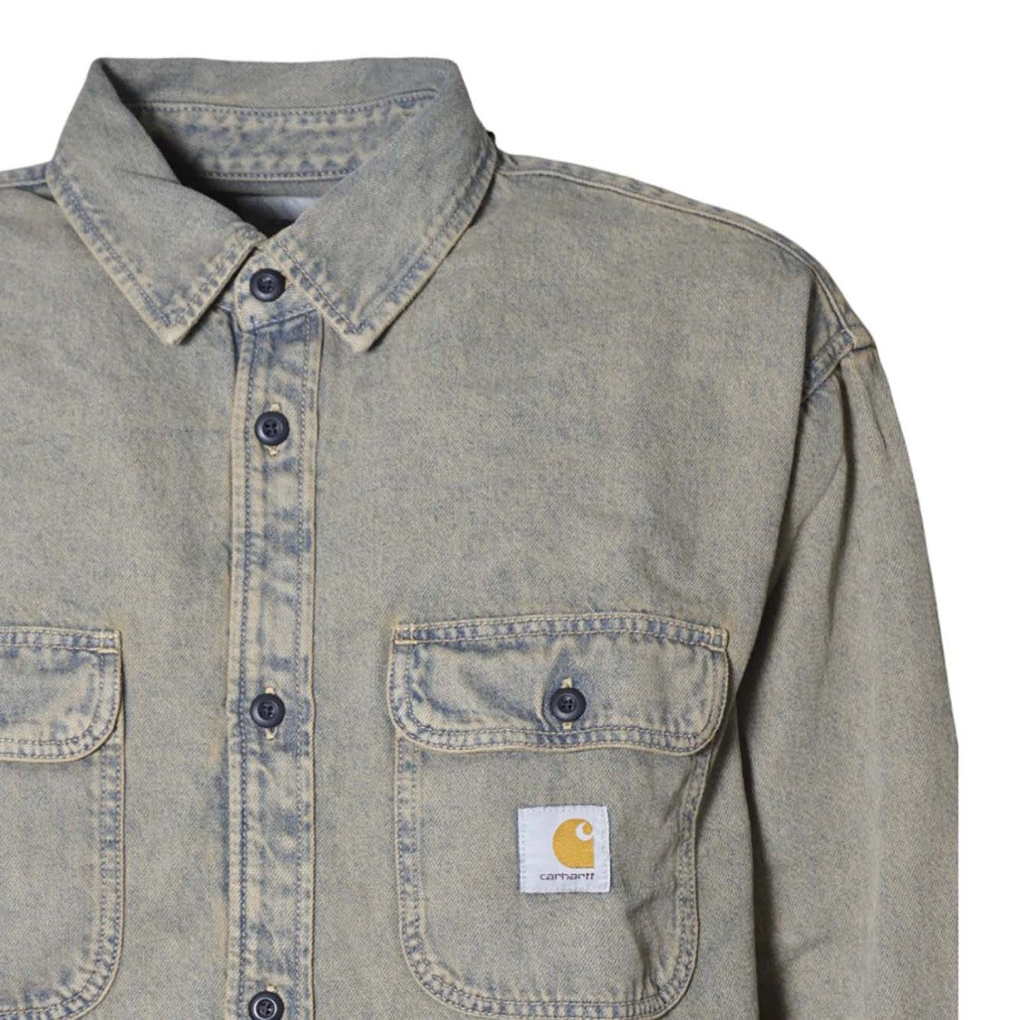 Carhartt Wip Tigan Shirt Jac 100% Cotton 'Smithtown' Denim