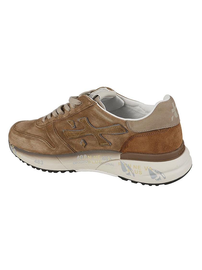 Premiata Mick Calfskin Suede Low-Profile Sneakers