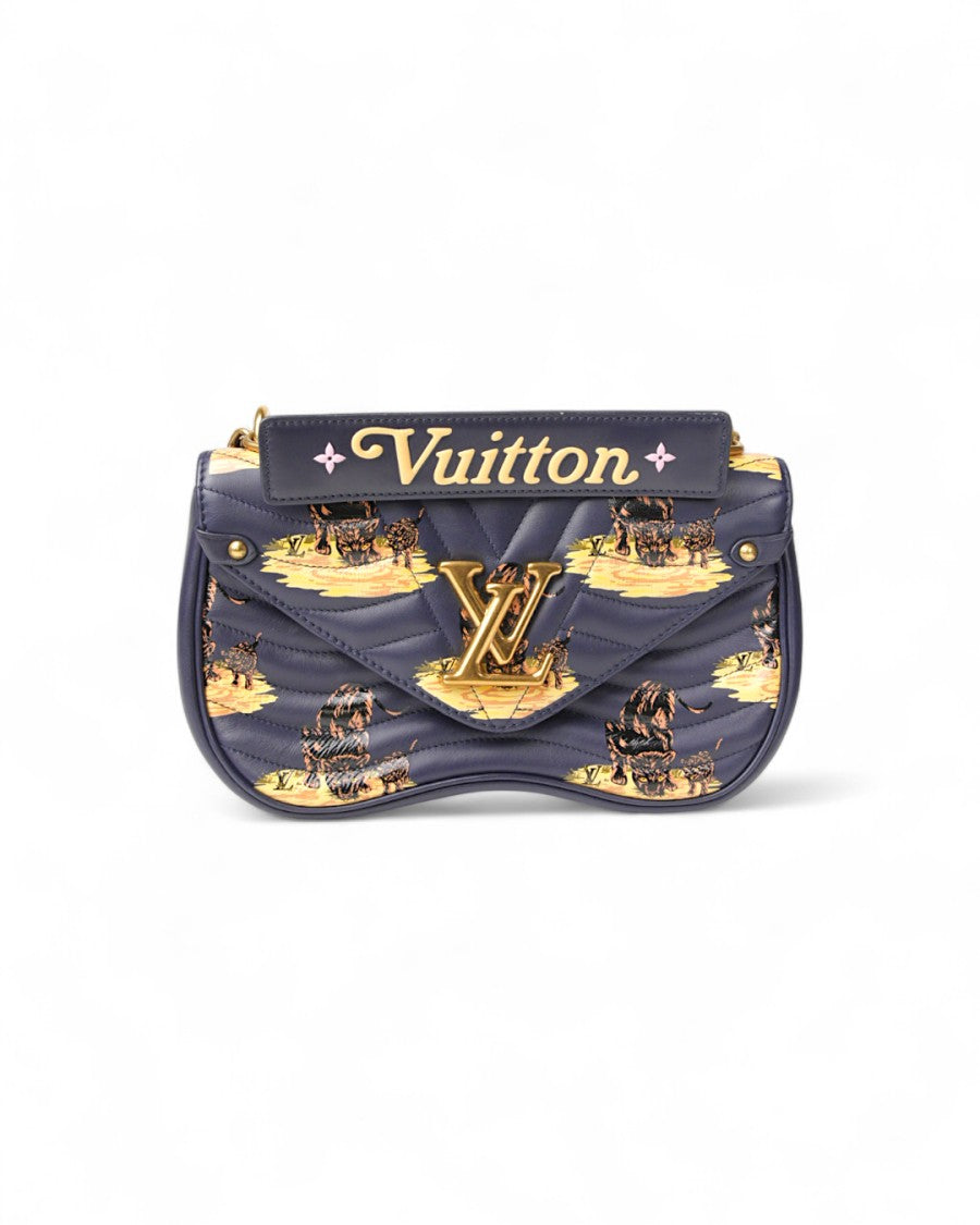 Louis Vuitton New Wave Mm Leopard Print Blue