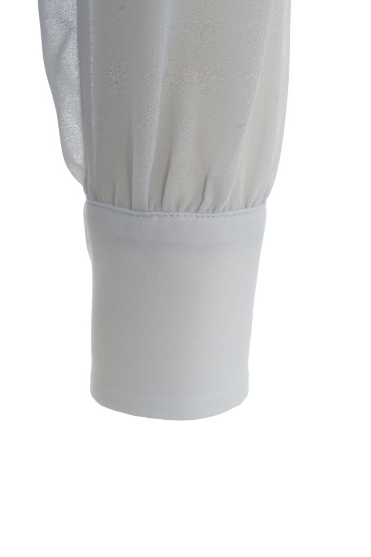 Elisabetta Franchi Fluid Blouse With Golden Chain Detail