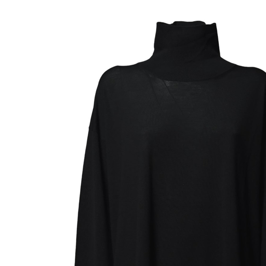 Max Mara Livia Turtleneck In Black Virgin Wool