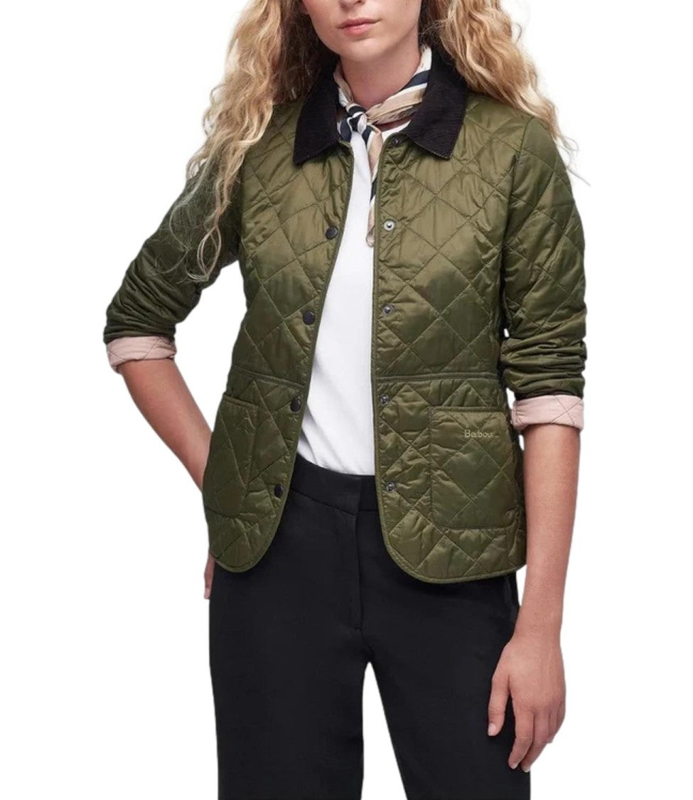 Barbour Deveron Quilt Jacket With Diamond Pattern