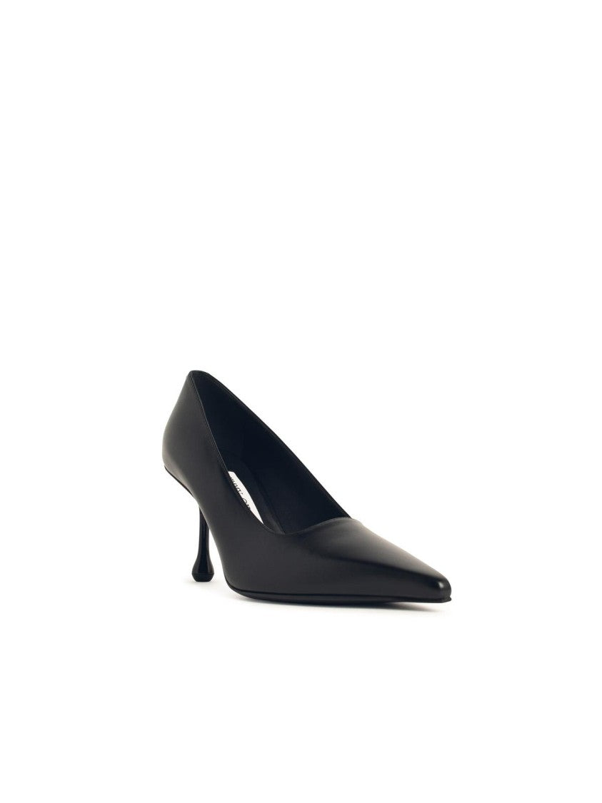 Jimmy Choo Ixia 80' Black Nappa Leather Pumps