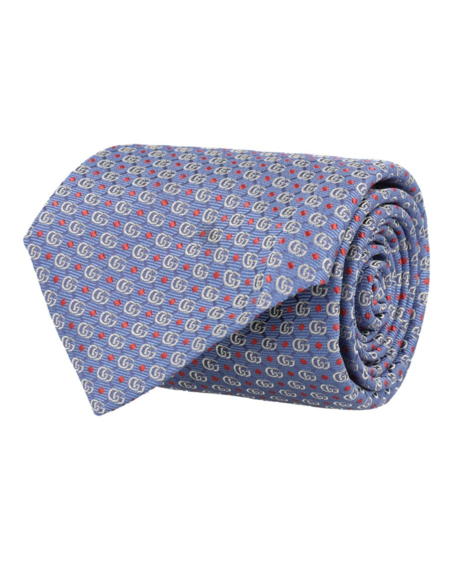 Gucci Double G Silk Jacquard Tie