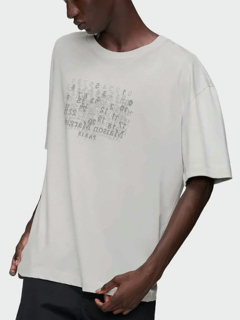 Maison Margiela Loose-Fitting Grey Cotton T-Shirt