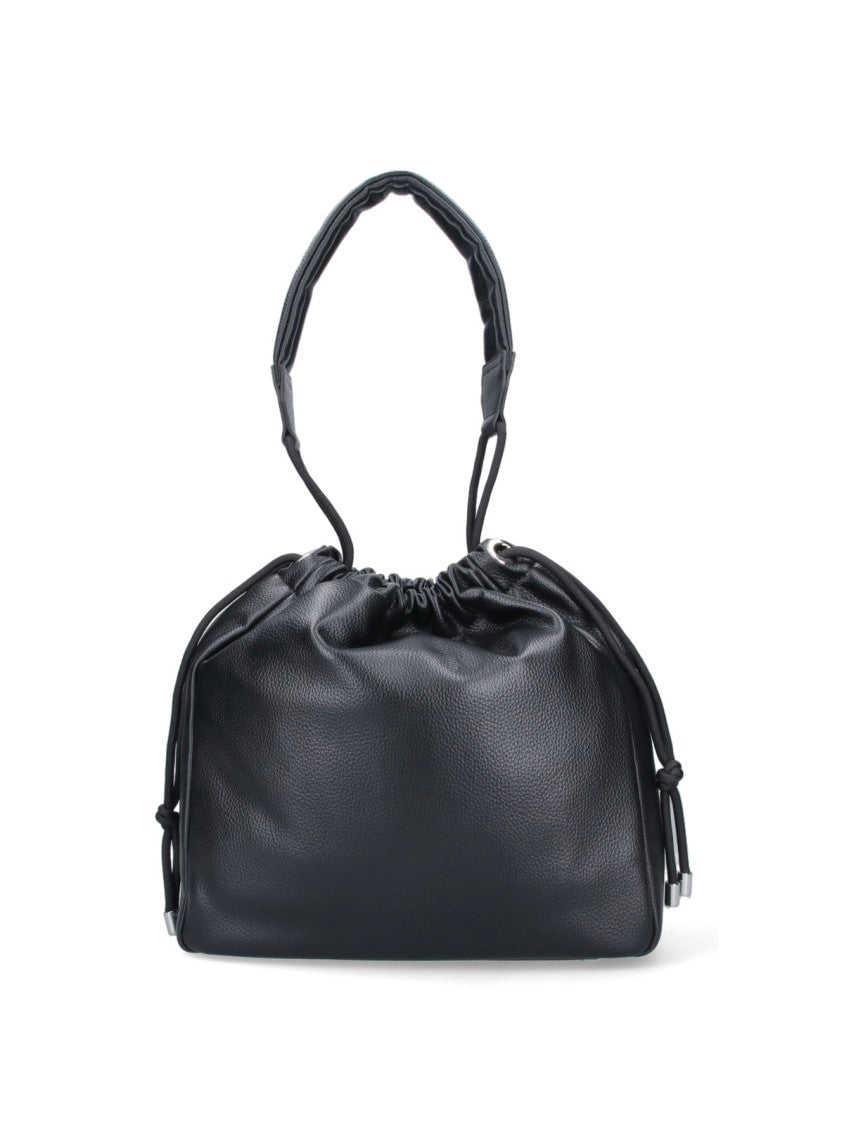 Vivienne Westwood "Hilary" Large Bucket Bag – Black