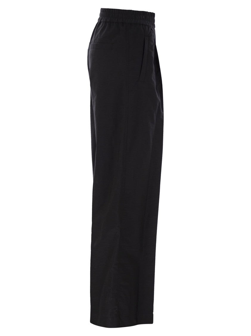 Brunello Cucinelli Loose Fit Cotton Trousers