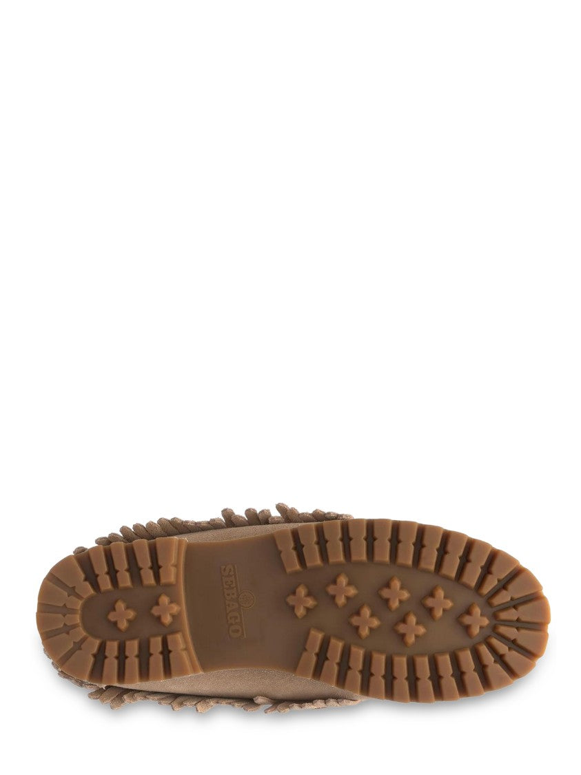 Sebago Fringe-Detail Suede Flats