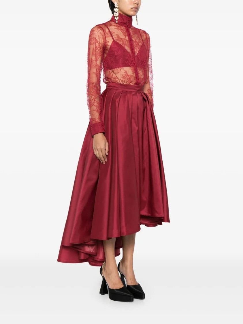 Saiid Kobeisy Lace Pleated Playsuit