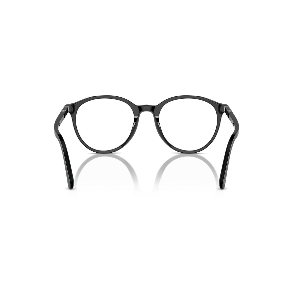 Persol 0Po3353v Classic Round Frame Eyeglasses With Subtle Silver Accents