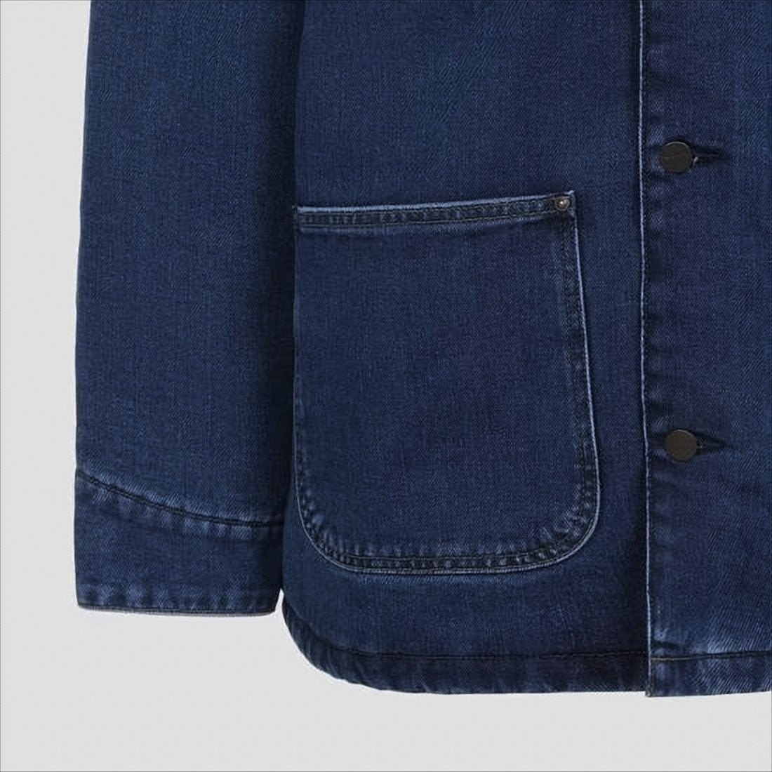 Carhartt Wip Classic Denim Coat With Corduroy Collar