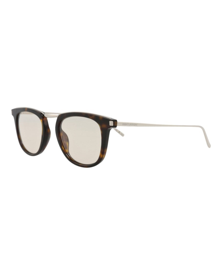 Saint Laurent Round-Frame Recycled Acetate Sunglasses