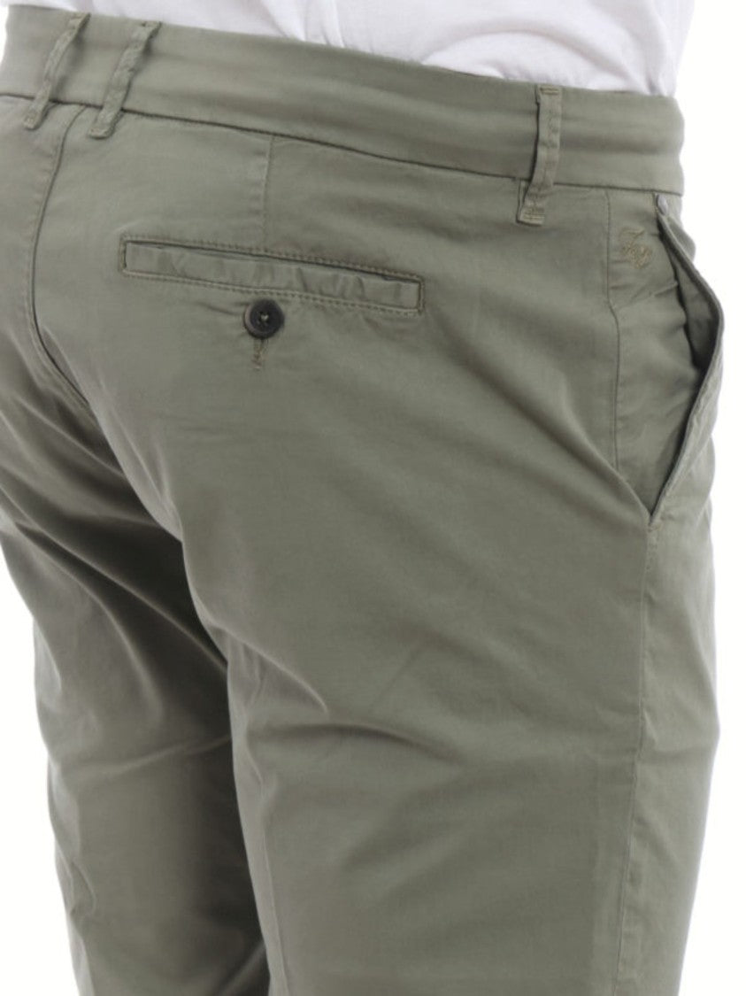Fay Slim-Fit Tapered Concealed Fly Pants