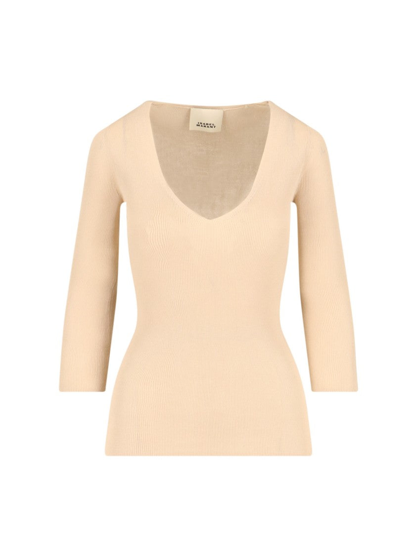 Isabel Marant Knit Top – Beige