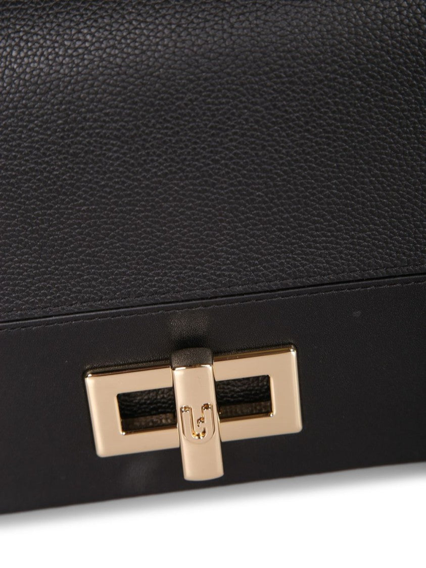 Furla Structured Chain Strap Gold-Clasp Handbag