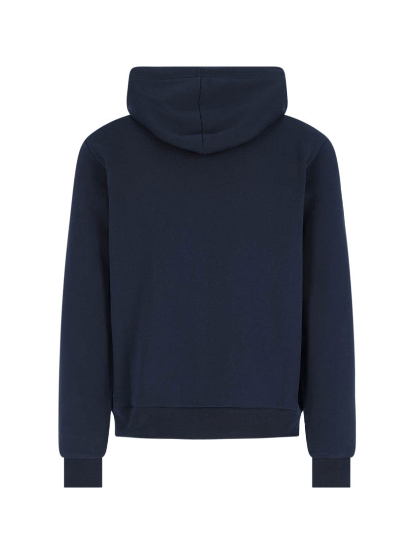 A.P.C. Logo Hoodie – Navy