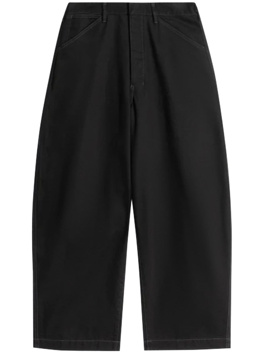 Lemaire Wide-Leg Maxi Trousers With High Waist