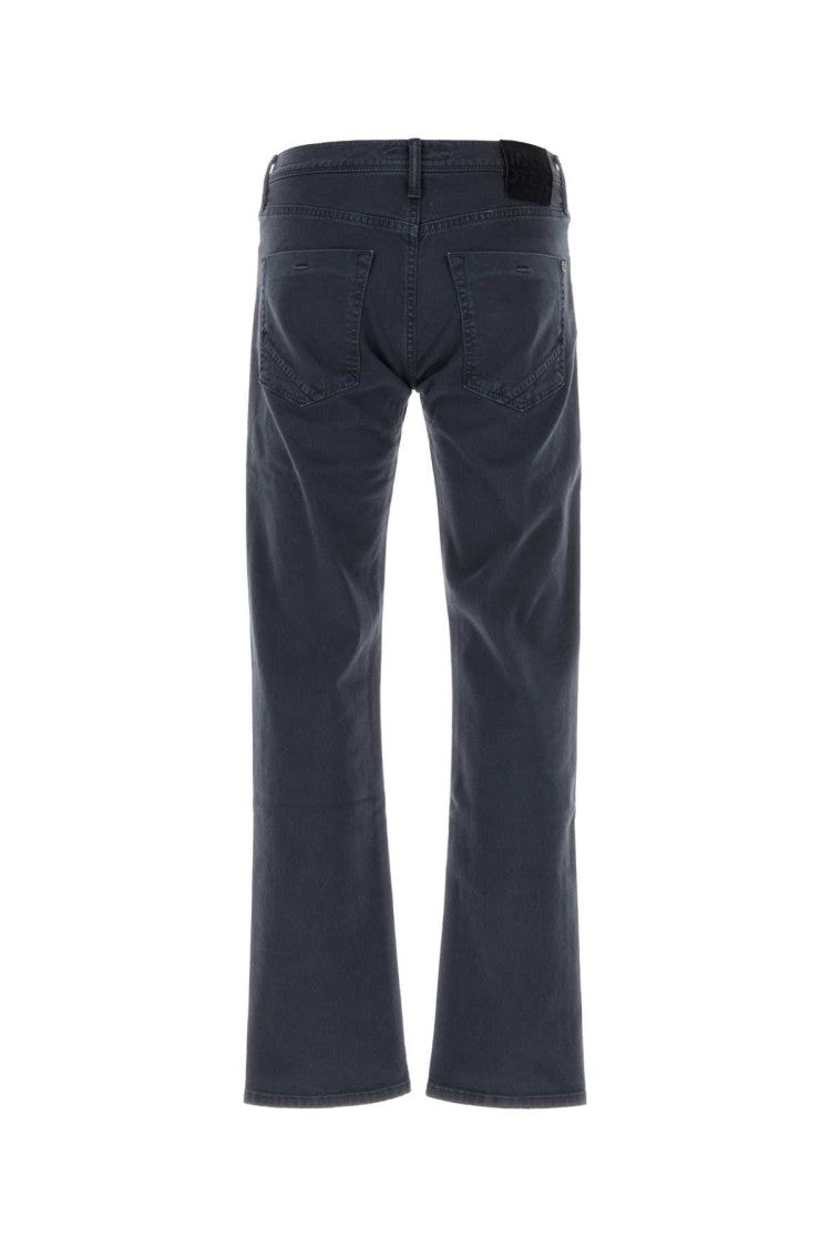 Incotex Navy Blue Stretch Denim Jeans