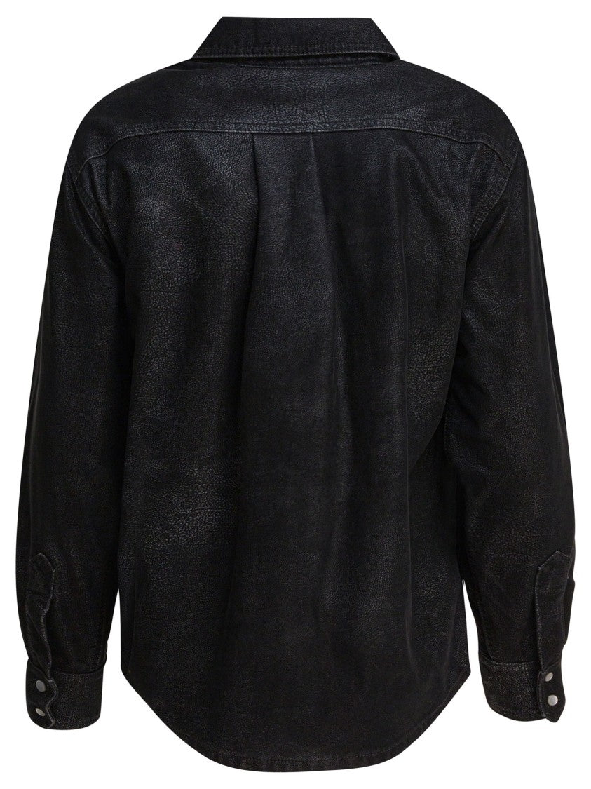 Isabel Marant Étoile Textured Black Button-Down Shirt