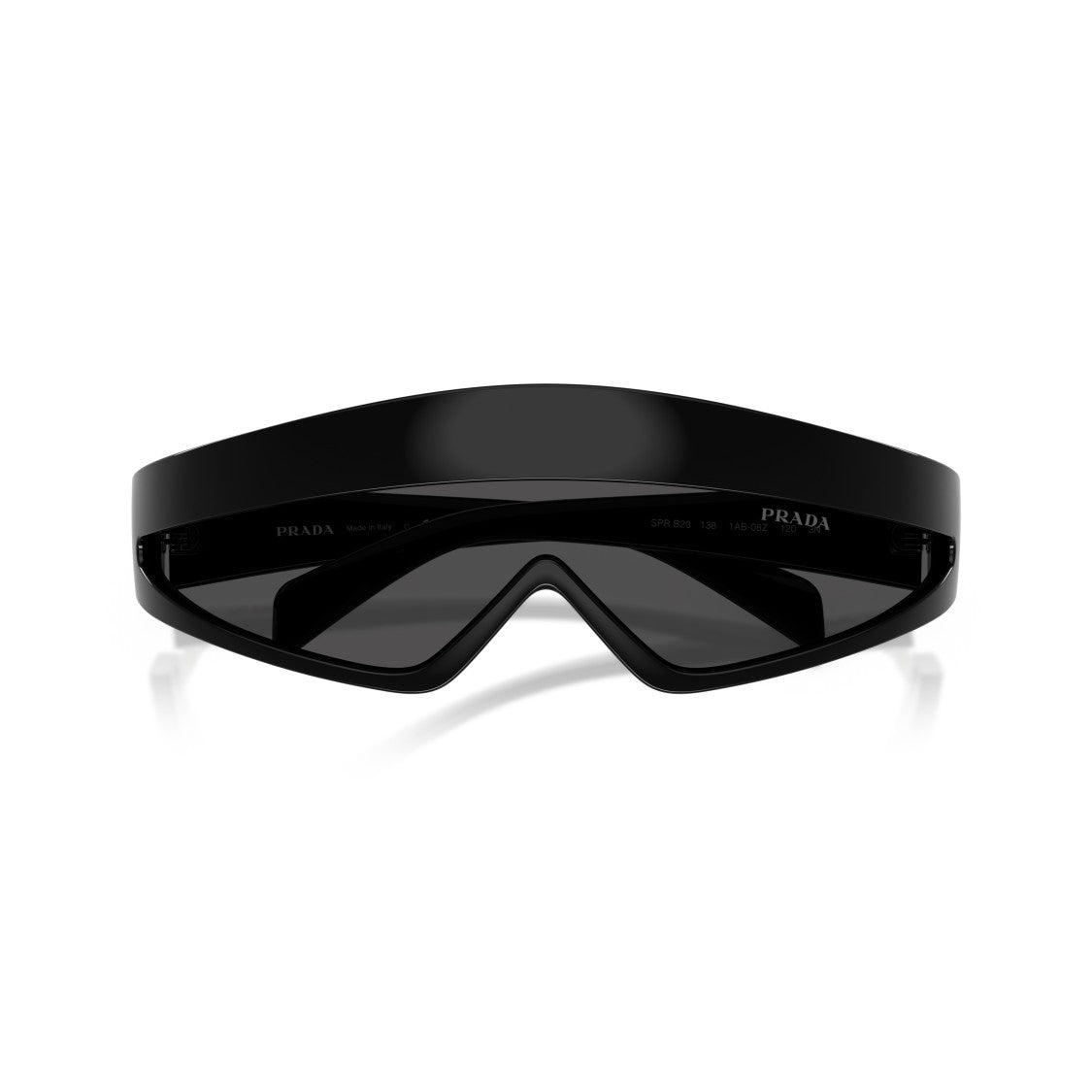 Prada 0Pr B20s Futuristic Black Sunglasses