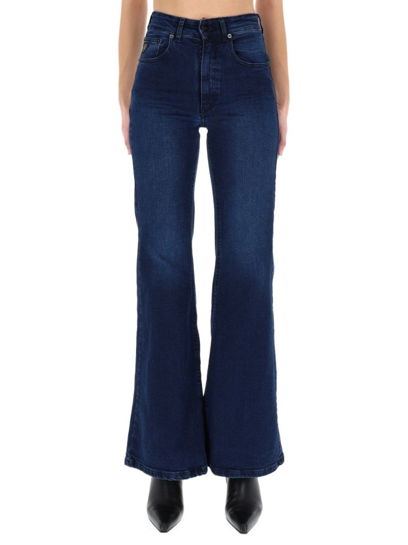 Lois High-Waisted Flared Jeans With Classic Five-Pocket Styling