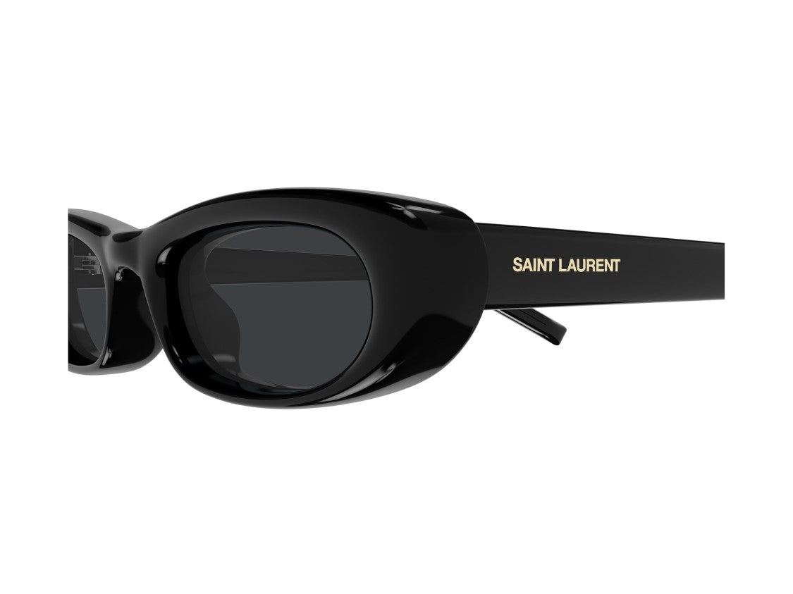 Saint Laurent Sl 557 Shade Plump Glossy Rounded Rectangular Sunglasses