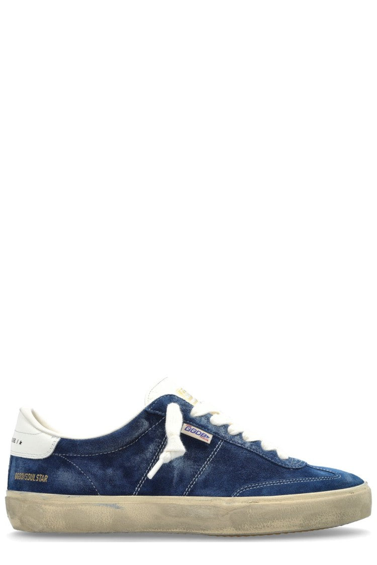 Golden Goose Vibrant Green Low-Top Sneakers With Subtle Detailing