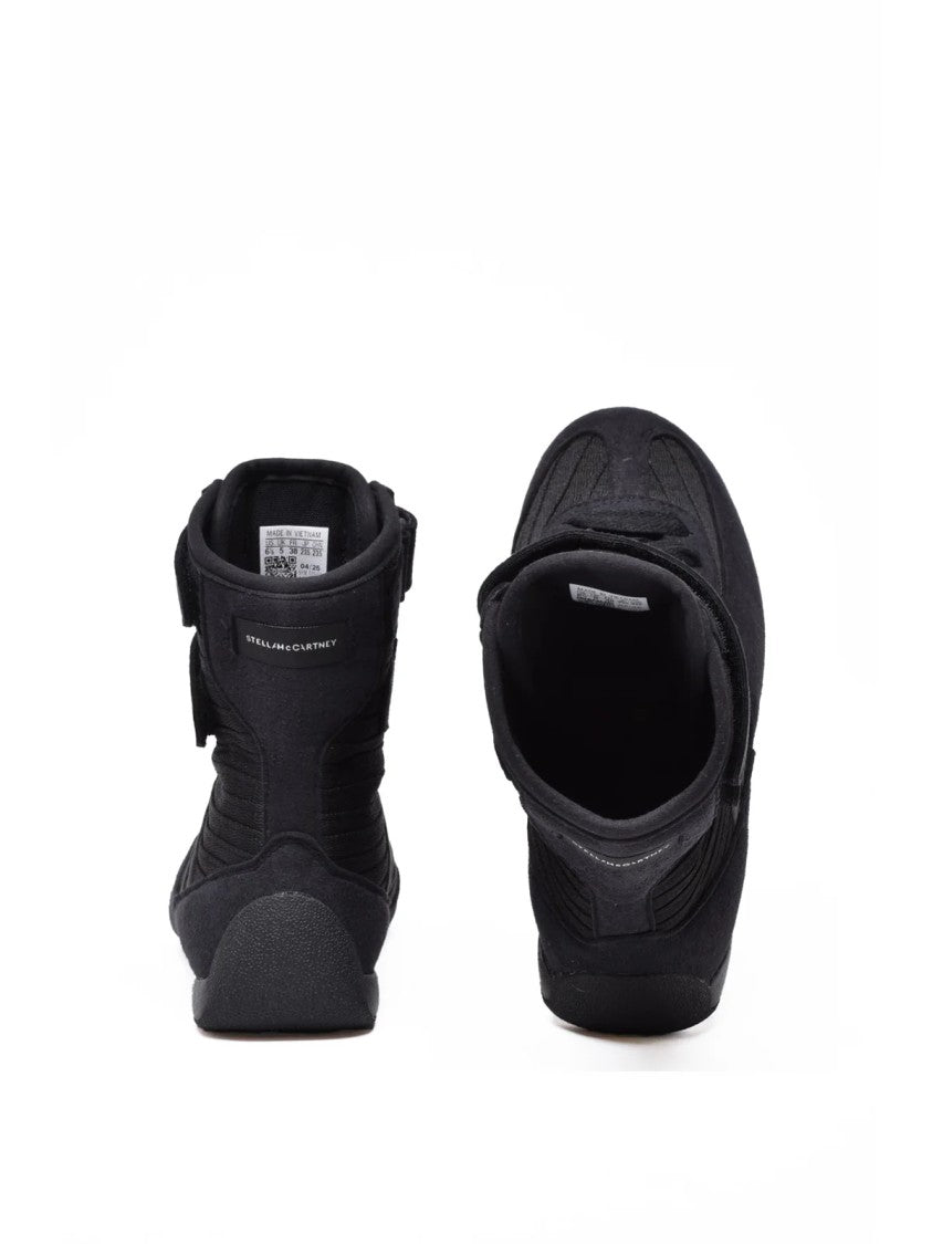 Adidas By Stella Mccartney Black Polyester-Blend High-Top Sneakers
