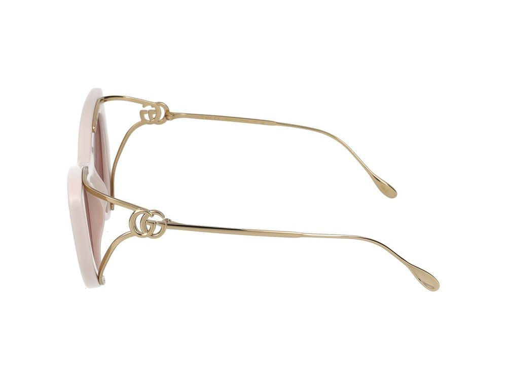 Gucci Sunglasses Gg1565s 003 Ivory Gold Red 52/20/120
