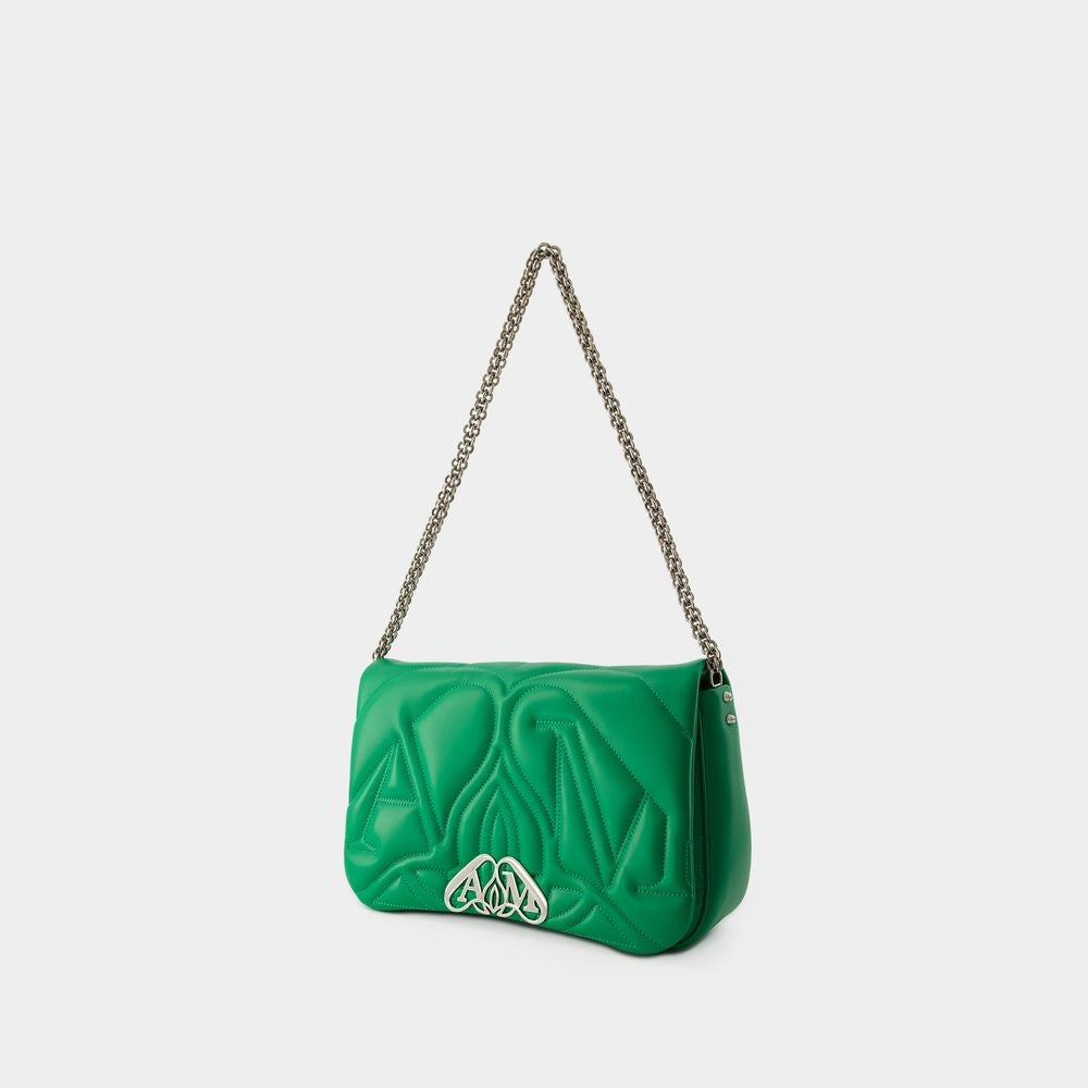 Alexander Mcqueen The Seal Crossbody Bag - Leather - Green