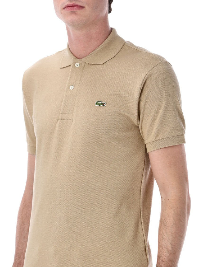 Lacoste Petit Piqué Polo With Ribbed Collar And Signature Embroidery