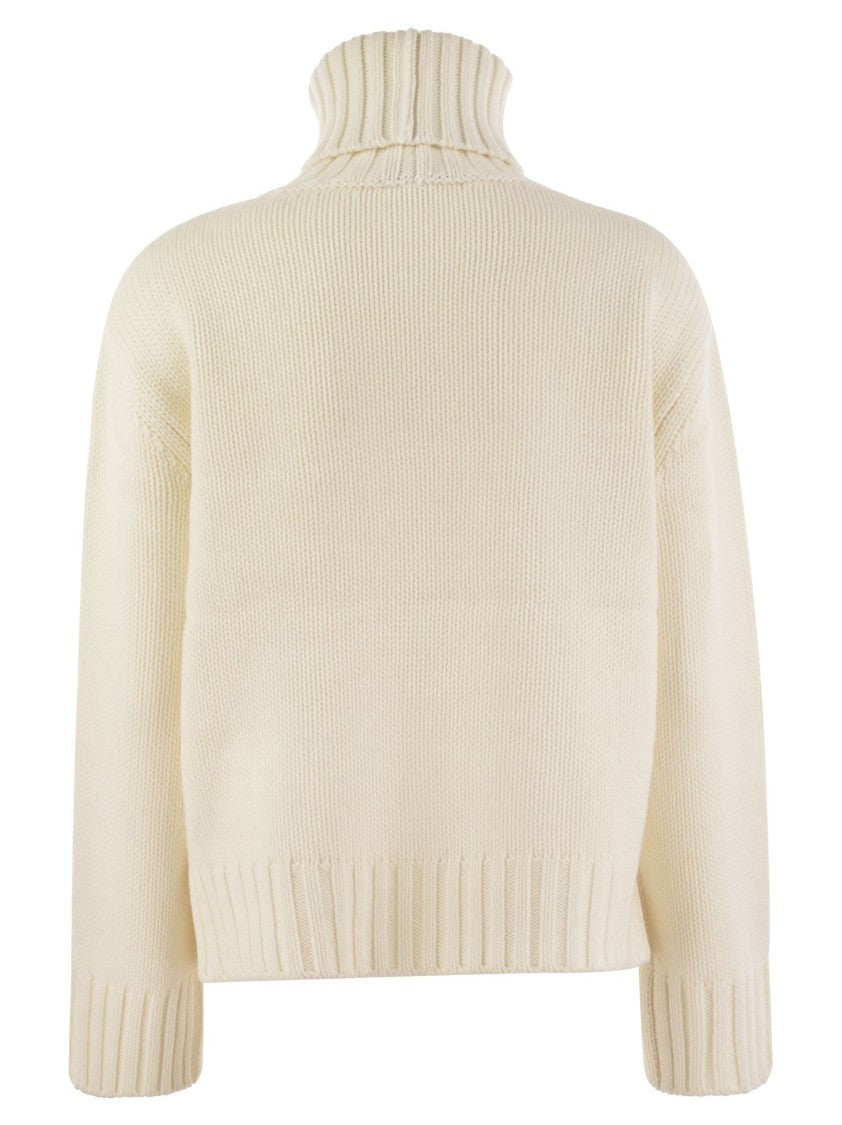 Fabiana Filippi Wool, Silk And Cashmere Blend Turtleneck Sweater