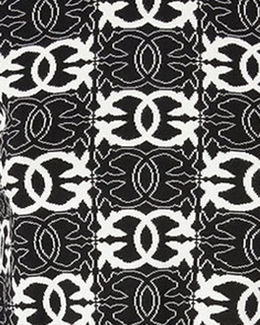 Pinko Gypsies Cropped Sweater – Black/White