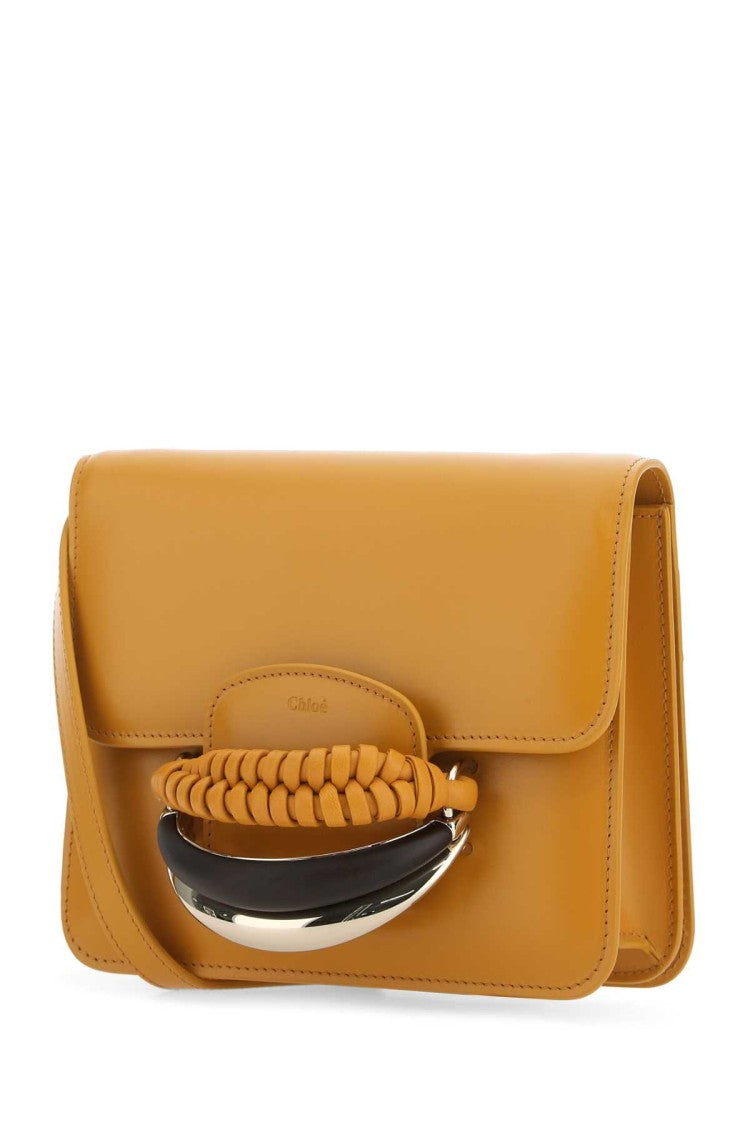 Chloé Mustard Leather Kattie Clutch
