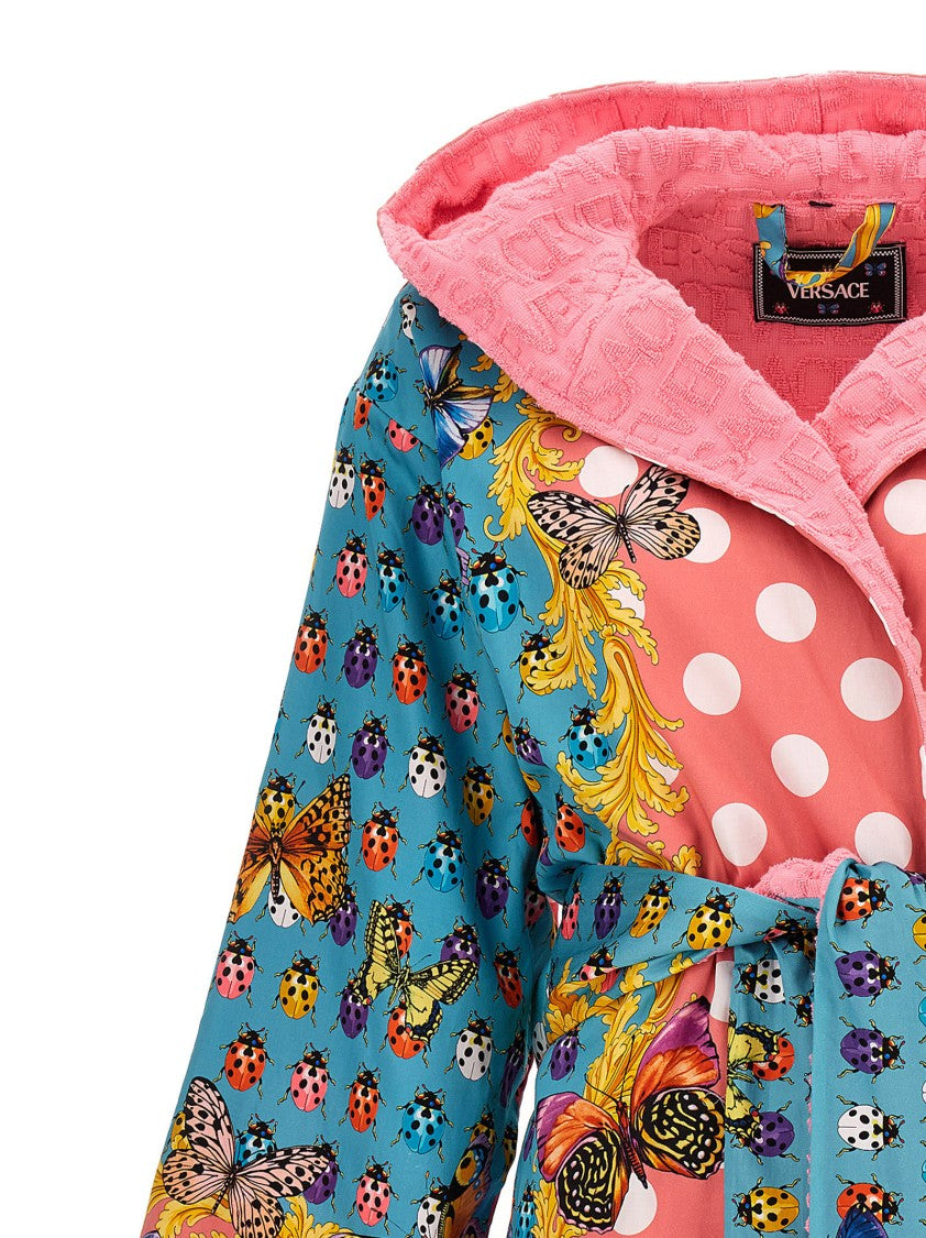Versace Home Heritage Butterflies & Ladybugs La Vacanza Capsule Bathrobe