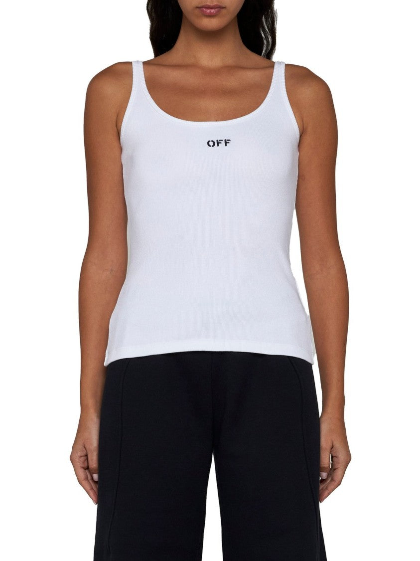 Off-White Logo Tank Top – White