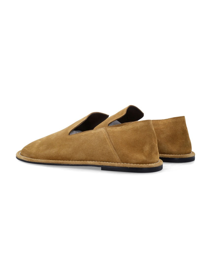 Ami Paris Ami Paris Suede Leather Flat Slippers